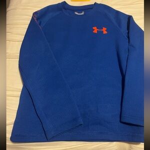 Kid’s Under Armour Royal Blue Crewneck with Orange Logo